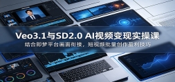 Veo3.1��SD2.0 AI��Ƶ����ʵ�ٿοΣ���ϼ���ƽ̨�����νӣ�����Ƶ��������