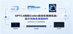 GPT5.6����Codex�Զ�����Ƶʵս����ʾ�ʽ�ɫ�����������Զ�����Ƭ��������